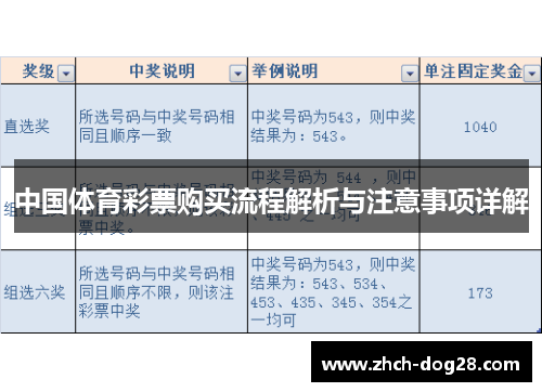 中国体育彩票购买流程解析与注意事项详解